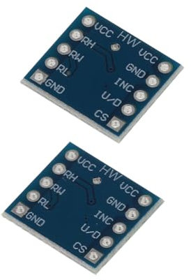 TOPBATHY X9C104 Digital Potentiometer Modul 2 Stück Sensormodul für Brückenbalance 5v Hohe Präzision Leicht und Tragbar