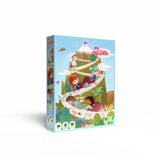 Blackrock Games Pic Challenge - Juego de mesa para niños y familiares | Kiwizou | De 2 a 4 jugadores | A partir de 5 años | Juego de Carreras con Cartas | Partes Rápidas y Estratégicas