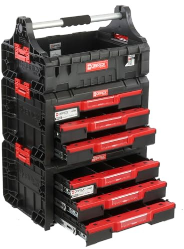 botle Set bestehend aus 2 x Dreifach-Werkzeugschublade, Box mit Griff H 73,5 cm, modulares Set, Garage Werkstatt PRO