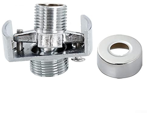 Vanne mélangeur de salle de bain, adaptateur mural réglable en laiton, angle d'entrée d'eau de 0 à 40 ° pour baignoire sur pied de griffe (1)