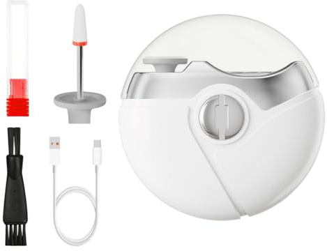 Tagliaunghie Elettrico Automatico Portatile Silenzioso Multifunzione | Rifinitore Unghie Ricaricabile Cordless USB Manicure E Lucidatura Per Donne Uomini Bambini Anziani