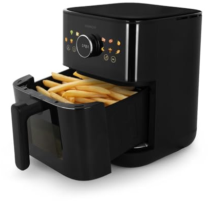 Friggitrice ad aria 6 L nera 1450 W