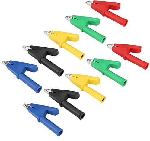 Qcwwy Pince, Matériau en Cuivre, Pince de Test Isolée, Courant 20A, Tension 380V pour Multimètres et Instruments, Sondes