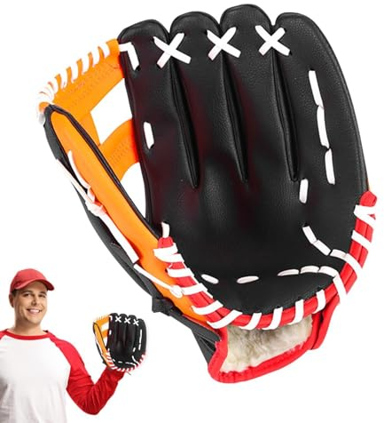 Sport softballhandskar – barn ungdom baseboll softboll handskar med en vante – tjockare hållbar basebollträningstävling för barn ungdomar vuxna sport