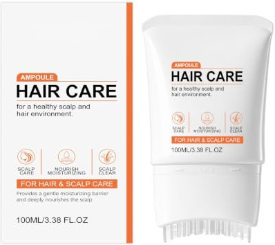 Sérum pour cuir chevelu avec applicateur de peigne - Sérum hydratant et huile capillaire pour cuir chevelu sec et cheveux clairsemés - Renforce les racines des cheveux pour cheveux plus pleins, ne