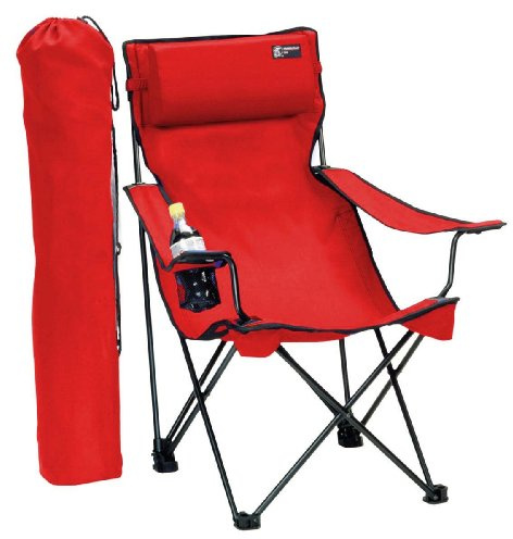 Travel Chair Classic Bubba Chair with Adjustable Pillow, Large Folding Chair for the Outdoors, 300-Pound Capacity, Blue, One Size