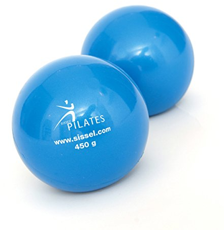 SISSEL Pilates Toning Ball 2er-Set 450g | Optimale Ergänzung für Balance & Kraft | Vielseitiges Training für Arme, Schultern & Oberkörper | Kompakt & Effektiv | Farbe: Blau