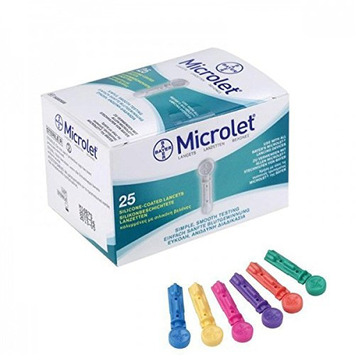 Bayer - Lancette Microlet, 25 unità