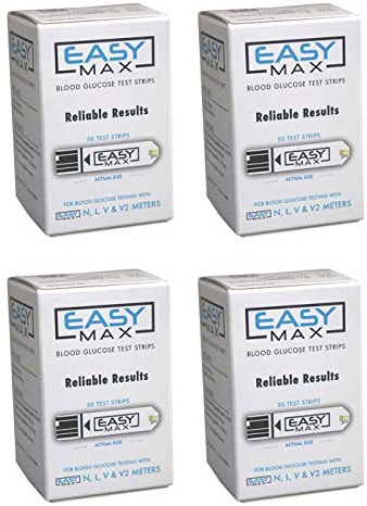 EasyMax Test Strips 200 count- 4 boxes of 50