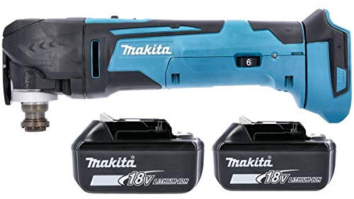 Makita DTM51Z 18v Multitool LXT Keyless Blade Change + 2 x 3.0 Ah Batteries