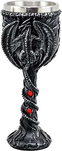 Ebros Legend Of The Thrones Drogon Blood Fire Dragon Wine Goblet Chalice 6oz Capacity