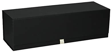 Stabiler Magnum Flaschenkarton, Weinverpackung für eine Magnum Flasche aus hochwertigem Material mit Magnetverschluss - Farbe schwarz/weiß - ideas in boxes, Artikel Farbe:Schwarz/weiß