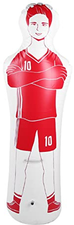 Tumbler Dummy , Aufblasbarer Fu?ball Dummy Torwart Fu?ball Trainingstor Torwart Freisto? Verteidiger PVC f¨¹r Boxen Boxsack f¨¹r Erwachsene f¨¹r Dribbling Wall(rot)