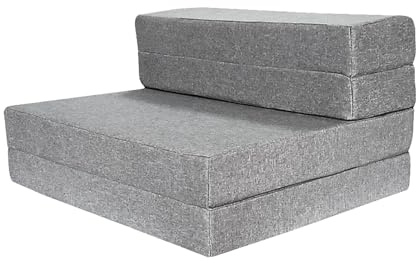 K´Foam Store Schlafsofa und Klappmatratze, ideal für Camping, Wohnungen, Reisen, Gäste (90 x 190 x 11)