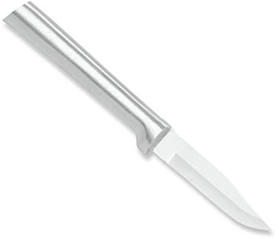 Rada Cutlery Peeling Paring Knife (R102), 2.5 Stainless Steel Blade, Silver Handle, Pack of 6