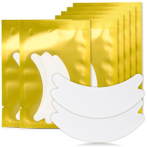Lunamoon Augenpads für Wimpernverlängerung Wimpernpads Wimpern Augenpads Wimpernlifting Wimpern Färben Wimpern Augen Patches Wimpernverlängerung Pad 50 Paare (Butterfly-Gold)