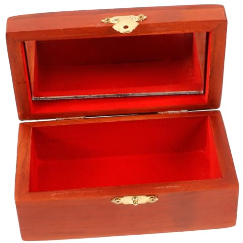 Box, antike Schmuckschatulle, Schatztruhe, Schmucktruhe, Foto-Requisite, Andenkentruhe mit Deckel, Schmuckaufbewahrungsbox, Holz, Süßigkeiten-Box, Schmuckschatulle, Requisiten, Mode aus Holz/2637