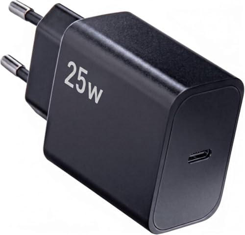 Chargeur USB-C 25W Compact, Charge Rapide PD QC | Compatible iPhone 17 16 15 14 13, Galaxy S26 S25 A56 A36, Pixel 10 9, Xiaomi, Doro A20