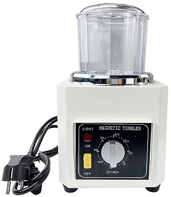 Machine de meulage de facettes de Pierres précieuses KT-90 Machine de Polissage magnétique Tumbler AC Mini polisseuse de Bijoux à bricoler soi-même Outil de Nettoyage de Finition Haute efficacité, f