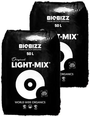 Growkingz Lightmix Biobizz Light Mix 2 x 50L Säcke, Gesamt 100L, Grow Erde