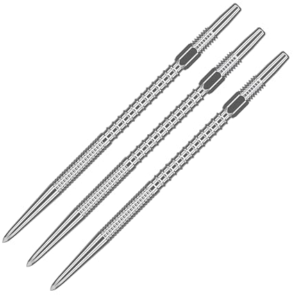 Target Darts Swiss Points, Fire Swiss Point Dartspitzen (3er Pack Spitzen) 40MM, Silber | Wechsel Dartspitzen, Profi Dart Zubehör