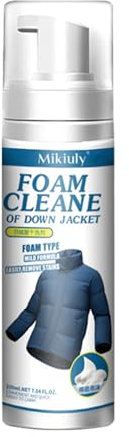 Agente de limpieza en seco, Limpiador en seco Chaqueta de plumón, Lavado líquido sin agua ropa limpieza espuma abajo ropa agente de limpieza en seco, abajo chaqueta spray limpiador,200ml