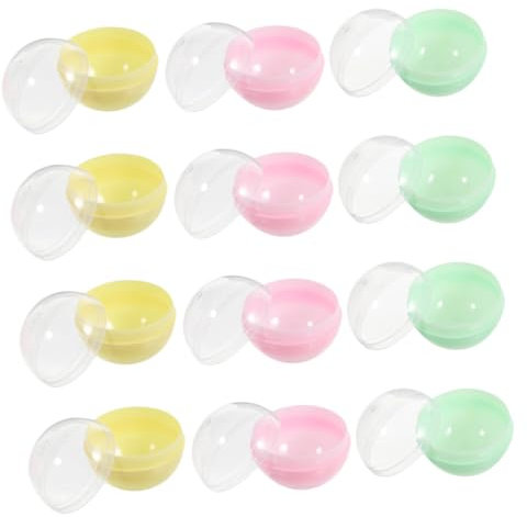 Alipis 50pcs Macaron Color Vending Machine 60mm Fillable Plastic Balls for Diy Gumball Toys and Multi-purpose Vending Machine Use