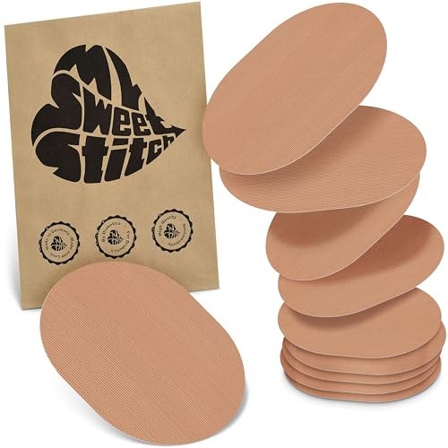 MySweetStitch - 10x Cerotti sensore universale ovale, cerotto di fissaggio per FreeStyle Libre 3, Dexcom G7, Omnipod e altri, impermeabile, traspirante, delicato sulla pelle, Beige