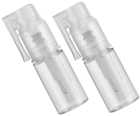 CALLARON 2stücke Transparente Pulversprühflasche Nachfüllbarer Applikator Für Haarfasern Kunststoff-sprühflasche Für Salon Und Heimgebrauch