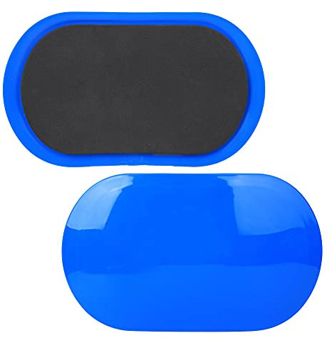 Floor Sliding Disc, Sport Sliding Plate Fitness Gliding Discs Slider Training Equipment for Leg Slimming Bodybuilding Yoga Pilates, Blue