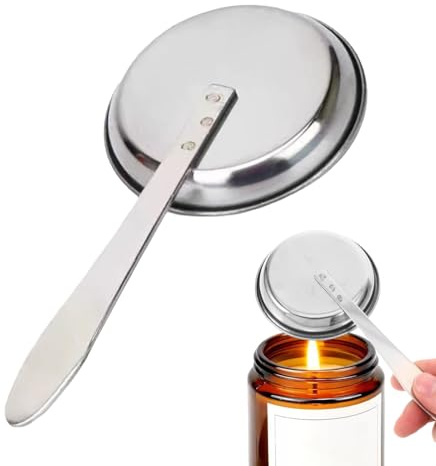 Keyubria Spegnimento Candela con Manico Lungo, Tappo per Candela in Acciaio, Resistente al Calore, Strumento Portatile per Fuoco all'aperto, falò, Campeggio, Picnic, Campeggio