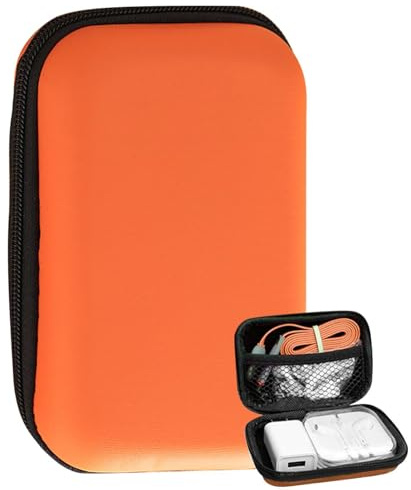 Genérico Travel Cable Organizer Bag - Electronic Gadget Storage Case | Portable Cable Pouch | Compact Tech Accessories Storage Bag Headphone Earplug Wire Organizer For Travel Daily Commute