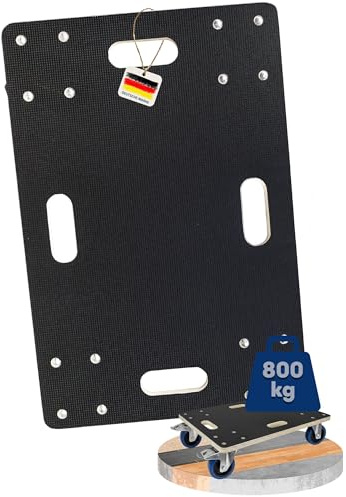 Trucky Rollbrett Transportroller 800kg Möbelroller Rollwagen Transportwagen | 40 x 60 cm, mit 4 Rollen und 2 Bremsen, für Möbel, Transport