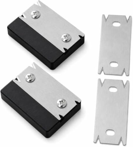 2 Pcs Edges Banding Trimmer with 2 Replacement Blades, Manual Woodworking Edge Trimmer Cutter, Straight Black Edge Banding Tool for Wood, PVC, ABS and Furniture Edging