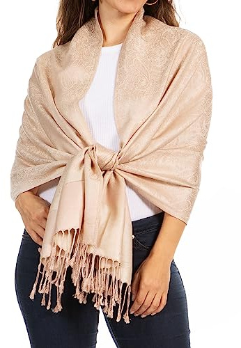 Sakkas Soft Pashmina Feel Paisley Design Schal/Stola
