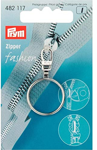 Prym Cerniera alla Moda con Anello, Argento