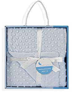 Interbaby, Coperta in microfibra per bambini, Blu (Hellblau)