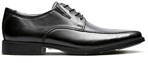 Clarks Tilden Walk, Scarpe Stringate Uomo, Nero Black 108, 42 EU