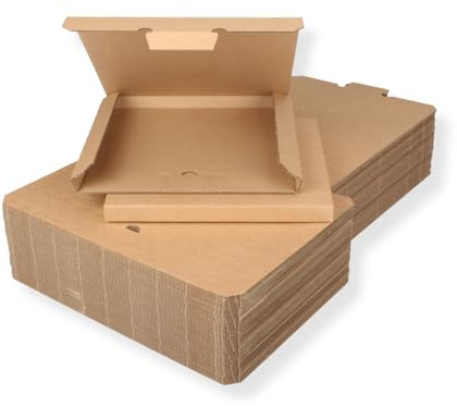 50 St. LP Schallplatten Versandkartons Kartonage für 3-6 Vinyl LP Maxi 12 Zoll 325x325x20 mm extra stark