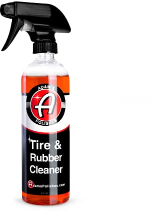 Adam's Polishes Tire & Rubber Cleaner (16 oz) - Removes Discoloration From Tires Quickly - Works Great on Tires, Rubber & Plastic Trim and Rubber Floor Mats
