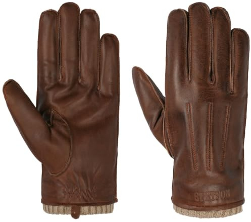 Stetson Mankota Sheepskin Handschuhe Fingerhandschuhe 100% Schafsleder Handgefertigt Herren Herbst/Winter