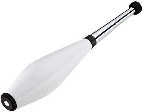 Henrys J00101-012 Jonglierkeule Classic Short T, Training Jonglage Solo Juggling und Passing, Jonglier Keule für Kinder, Einsteiger, Profi und Wettbewerb, ca. 49 cm, weiß