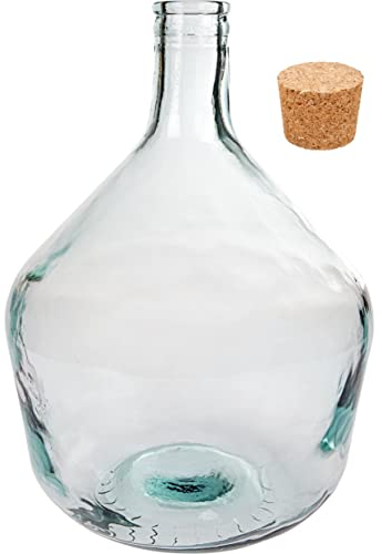 lilawelt24 10 L Glasballon Weinballon Glas Flasche Wasserflasche Gäreimer Glasgärballon, Flasche, Glasflasche, Gallone