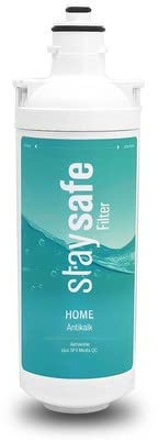 staysafe ANTIKALK Ersatzfilter | Schnell & einfach wechselbare Kalkfilter-Filterkartusche | Untertisch Wasserfilter für Trinkwasser gegen Schadstoffe | Ersatzfilter für Antikalk Wasserfilter, Filtert Trinkwasser gegen Schadstoffe, Einfacher Wechsel, Weniger Kalkablagerungen