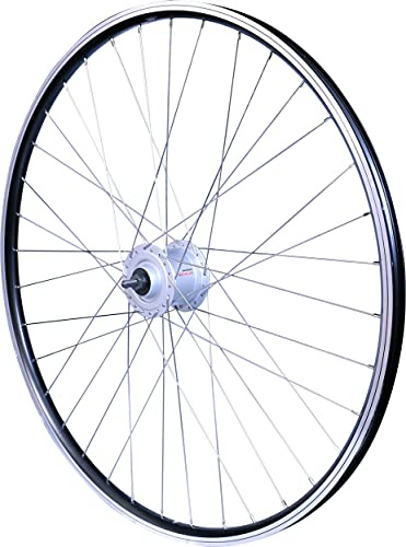 Roue Avant Mach1 ER-10 Noir - 26 - Shimano Dynamo 3W - 26mm, 36, Roue Avant, Ecrous M9