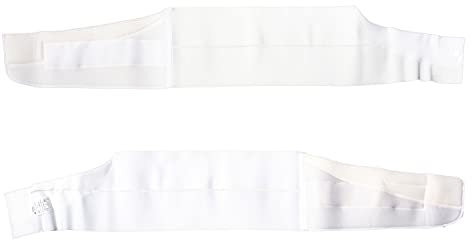 Obbocare - Ceinture thoracique standard avec 2 bandes élastiques qui permettent une adaptation optimale à chaque profil anatomique. Couleur lanque. Taille unique