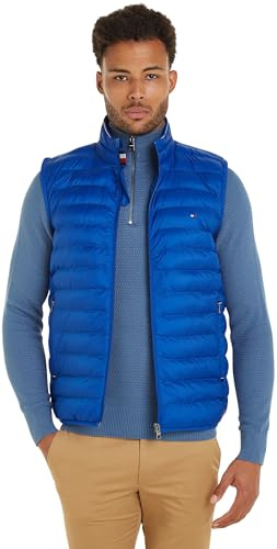 Tommy Hilfiger Gilet Uomo Packable Recycled Gilet Imbottito, Blu (Ultra Blue), XXL