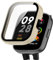 KUTEWEU Cover Compatibile con Xiaomi Redmi Watch 3, PC Custodia Rigida con Vetro Temperato, Protezione completa 9H Anti-Graffio Cover Compatibile con Xiaomi Redmi Watch Lite 3 (Bianco)