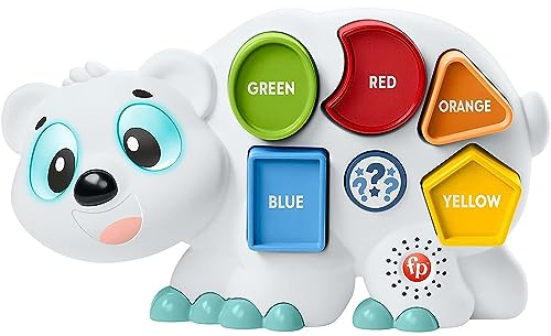 Fisher-Price - Parlamici Fabietto Orsetto Forme e Colori, versione italiana, giocattolo interattivo musicale e puzzle con luci e movimenti per l'apprendimento, giocattolo per bambini, 18+ mesi, HRB80