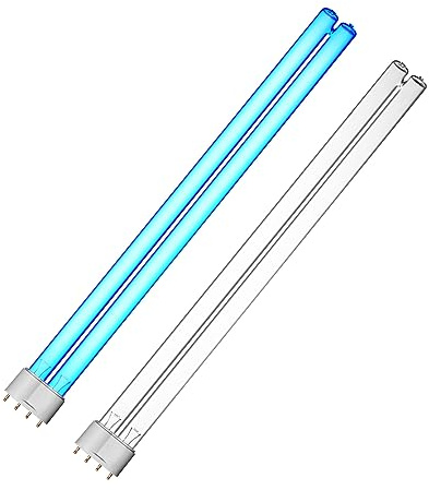coospider-repta 2 Pack 36 Watts UV Bulb 16.5 Inch Germicidal 2G111 Base UVC Replacement Light Bulb for HVAC Duct Air Purifier & Pond Clarifier